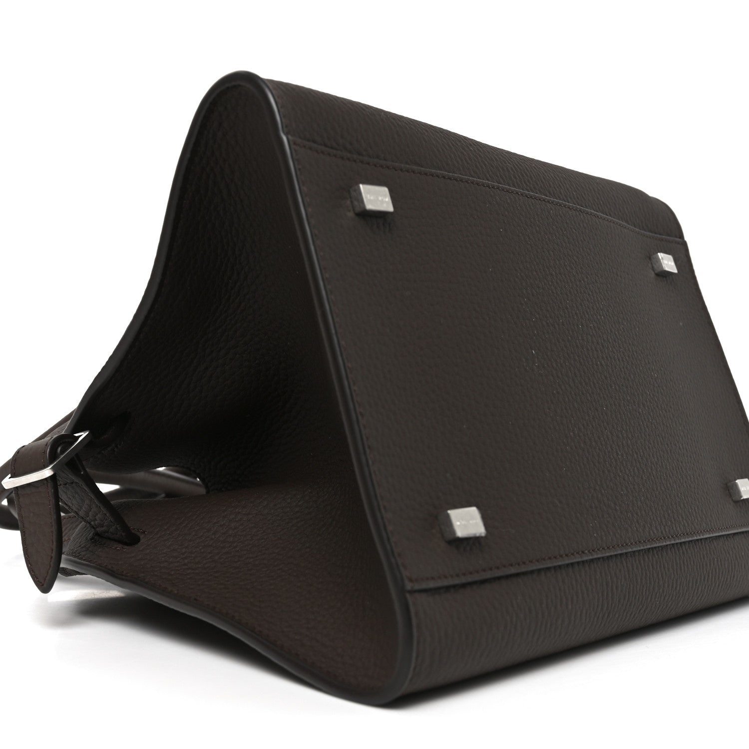 The Row Grained Calfskin Soft Margaux 10 Bag Deep Brown 8 of 9