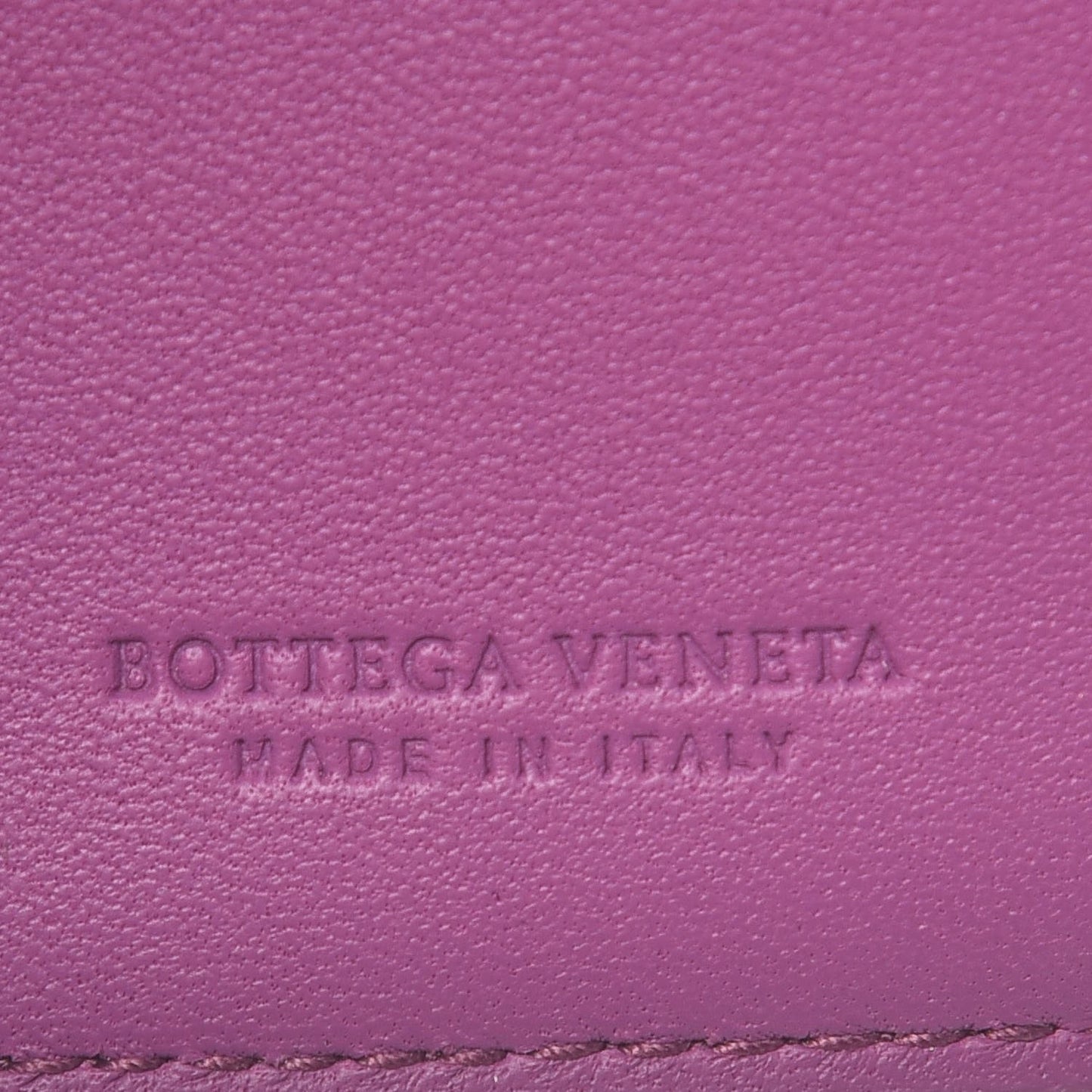 Nappa Intrecciato French Flap Wallet Peony