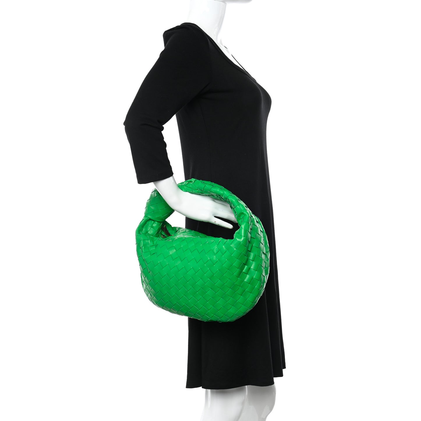 Nappa Intrecciato Teen Jodie Hobo Parakeet