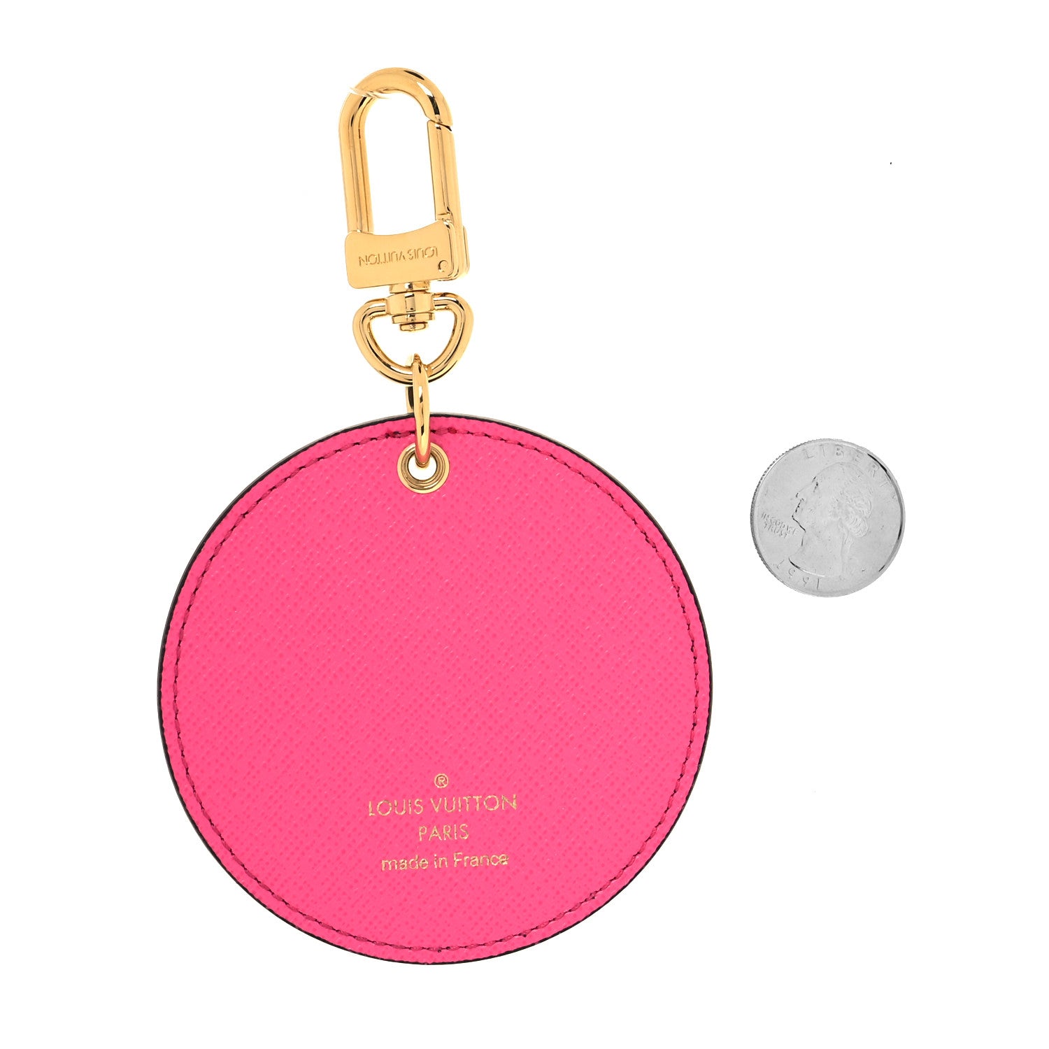 Louis Vuitton Monogram 2022 Christmas Animation Seoul Bag Charm Key Ring Light Pink 2 of 3