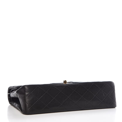 Chanel Lambskin Quilted Medium Double Flap Black 4 of 13