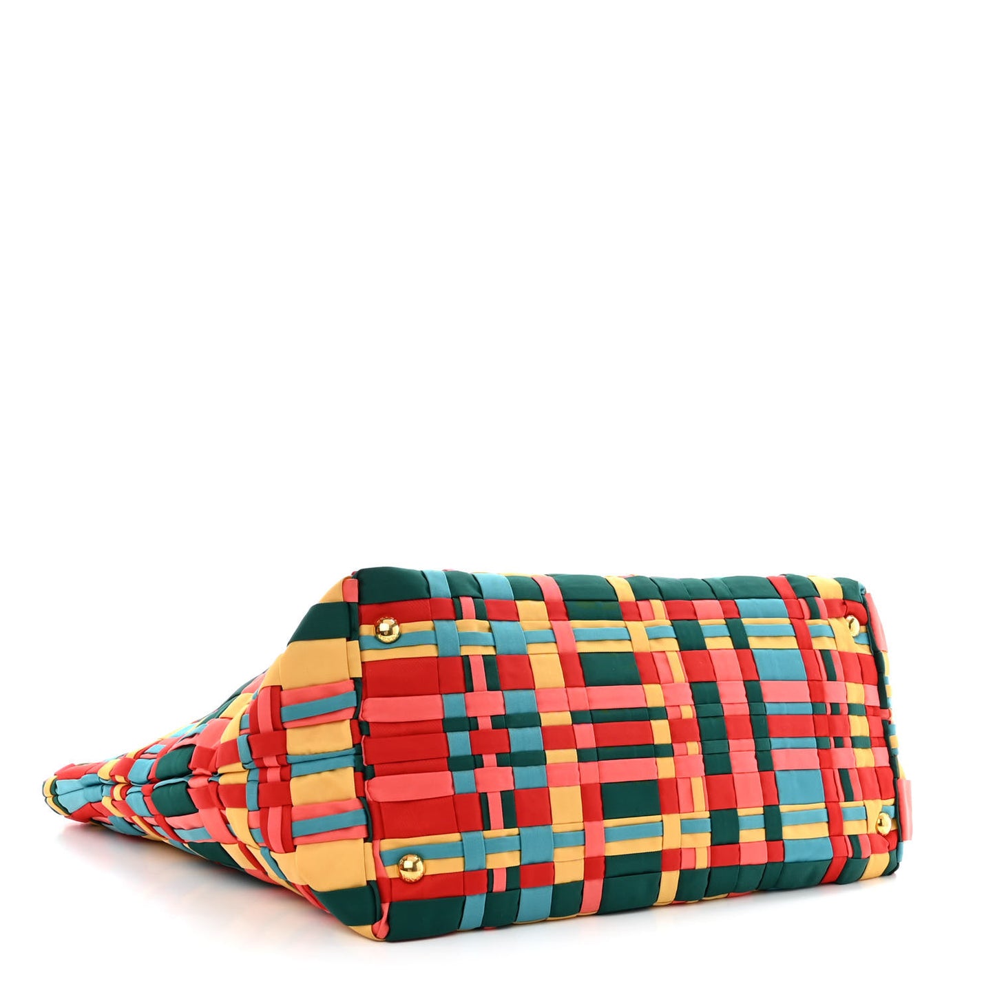 Tessuto Nylon Weave Shopping Tote Multicolor