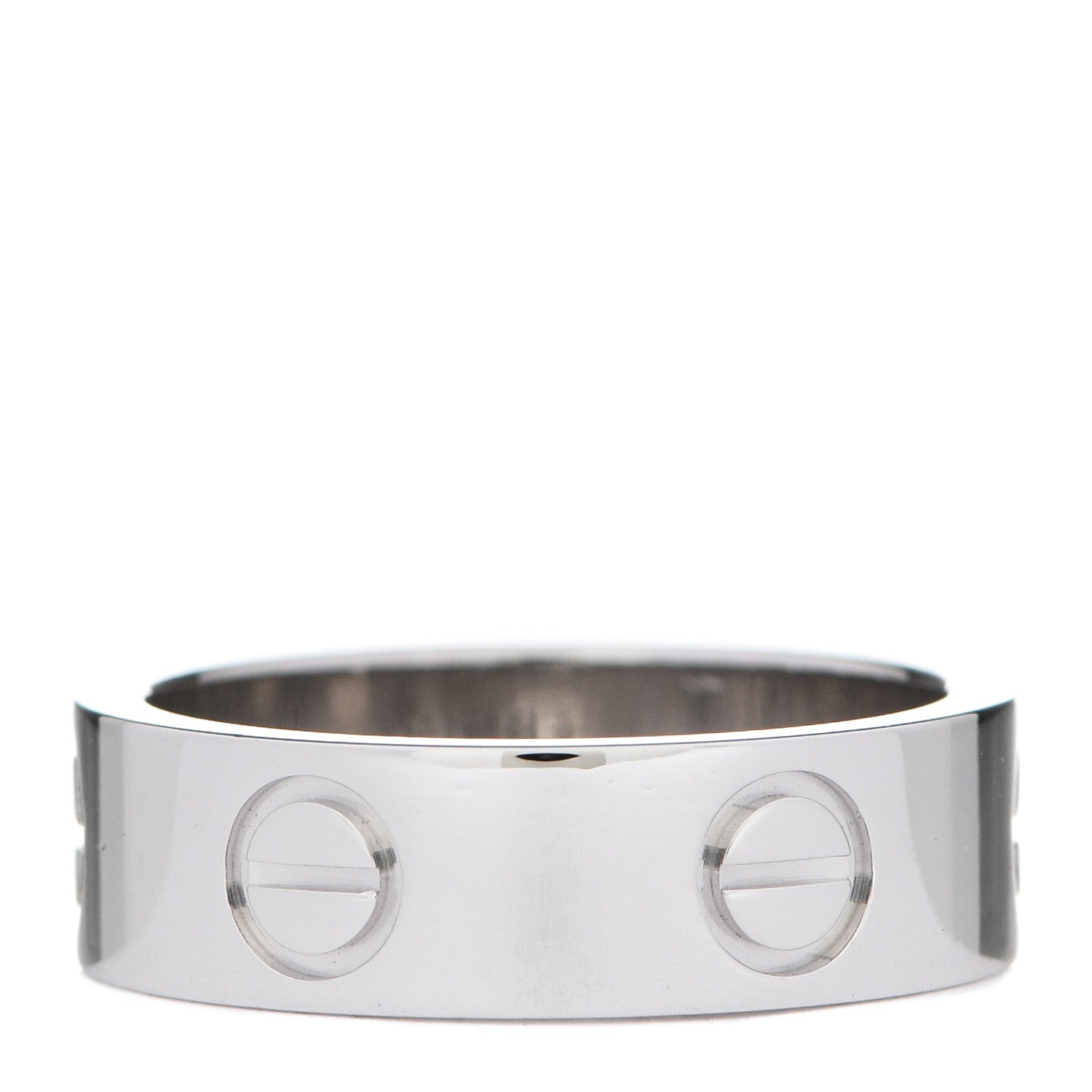 Cartier 18K White Gold 5.5mm LOVE Ring 50 5.5 3 of 5