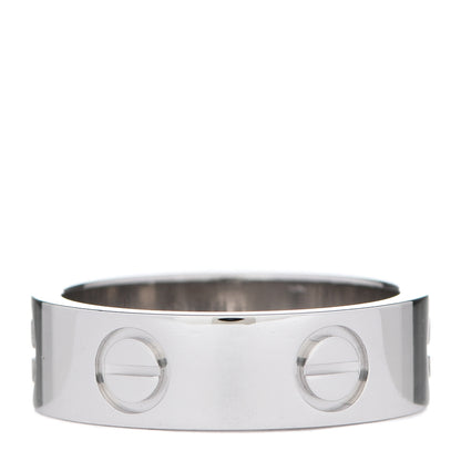Cartier 18K White Gold 5.5mm LOVE Ring 50 5.5 3 of 5
