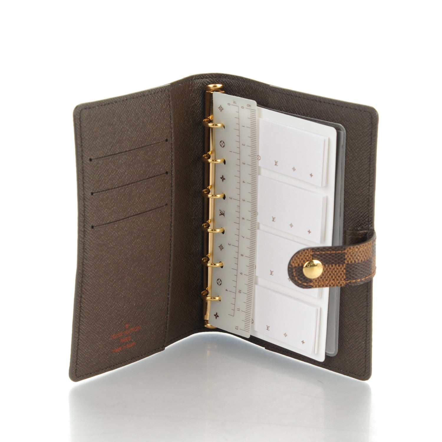 Louis Vuitton Damier Ebene Small Ring Agenda Cover 5 of 7