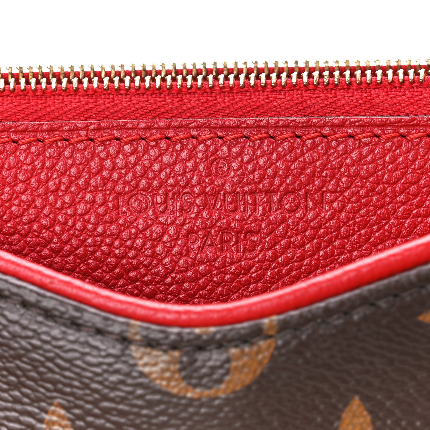 Monogram Pallas Clutch Cherry