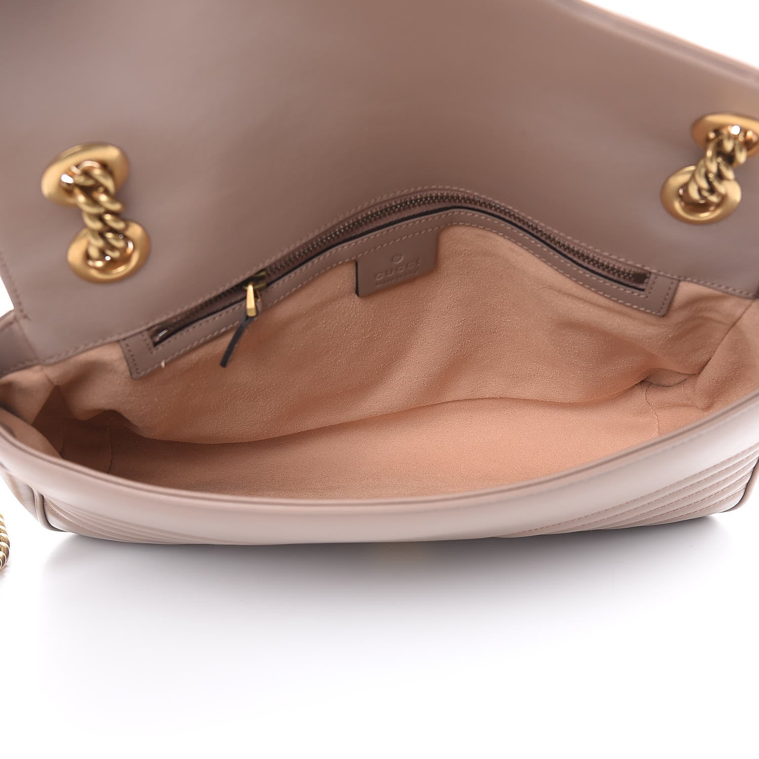 Gucci Calfskin Matelasse Medium GG Marmont Shoulder Bag Porcelain Rose 5 of 11