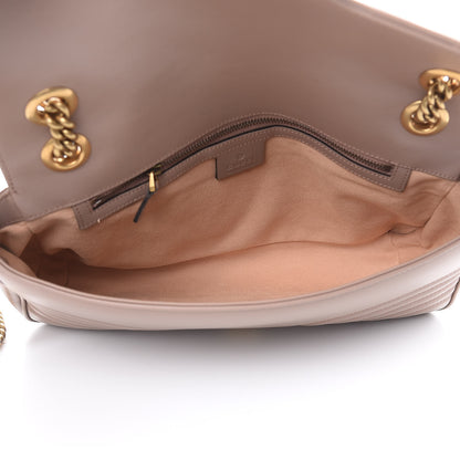 Gucci Calfskin Matelasse Medium GG Marmont Shoulder Bag Porcelain Rose 5 of 11