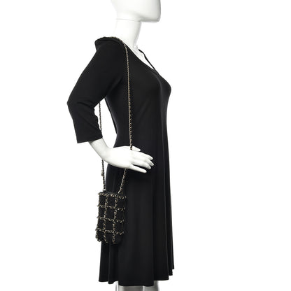 Chanel Lambskin Suede Clutch With Chain Black 2 of 10