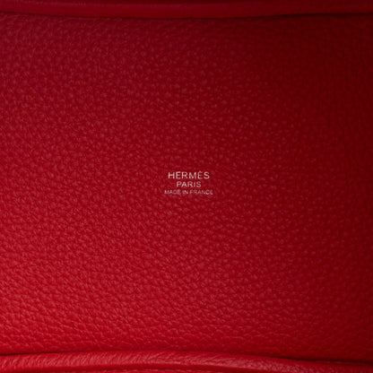 Hermes Taurillon Clemence Tri-Color Picotin Lock 18 PM Rose Extreme Rose Mexico Rouge De Coeur 6 of 11