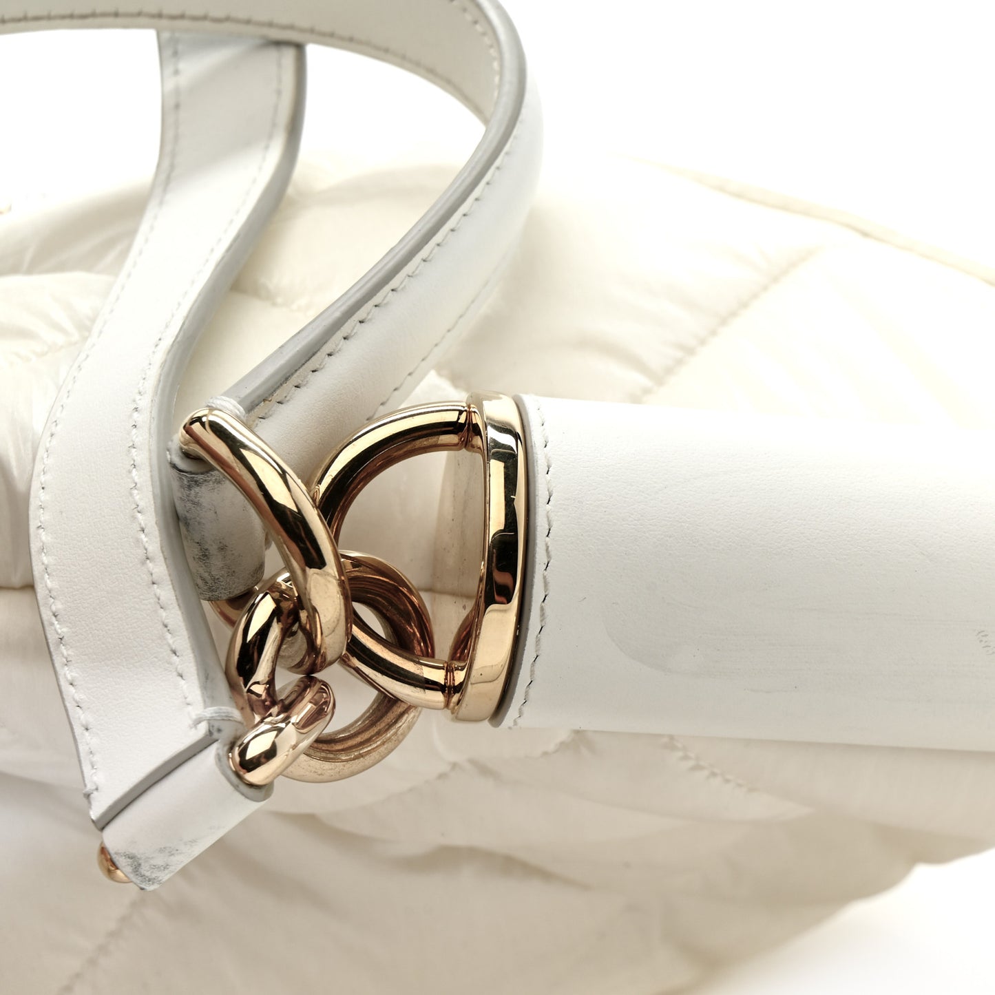 Marsupio Nylon Quilted Piumino 2 Belt Bag White