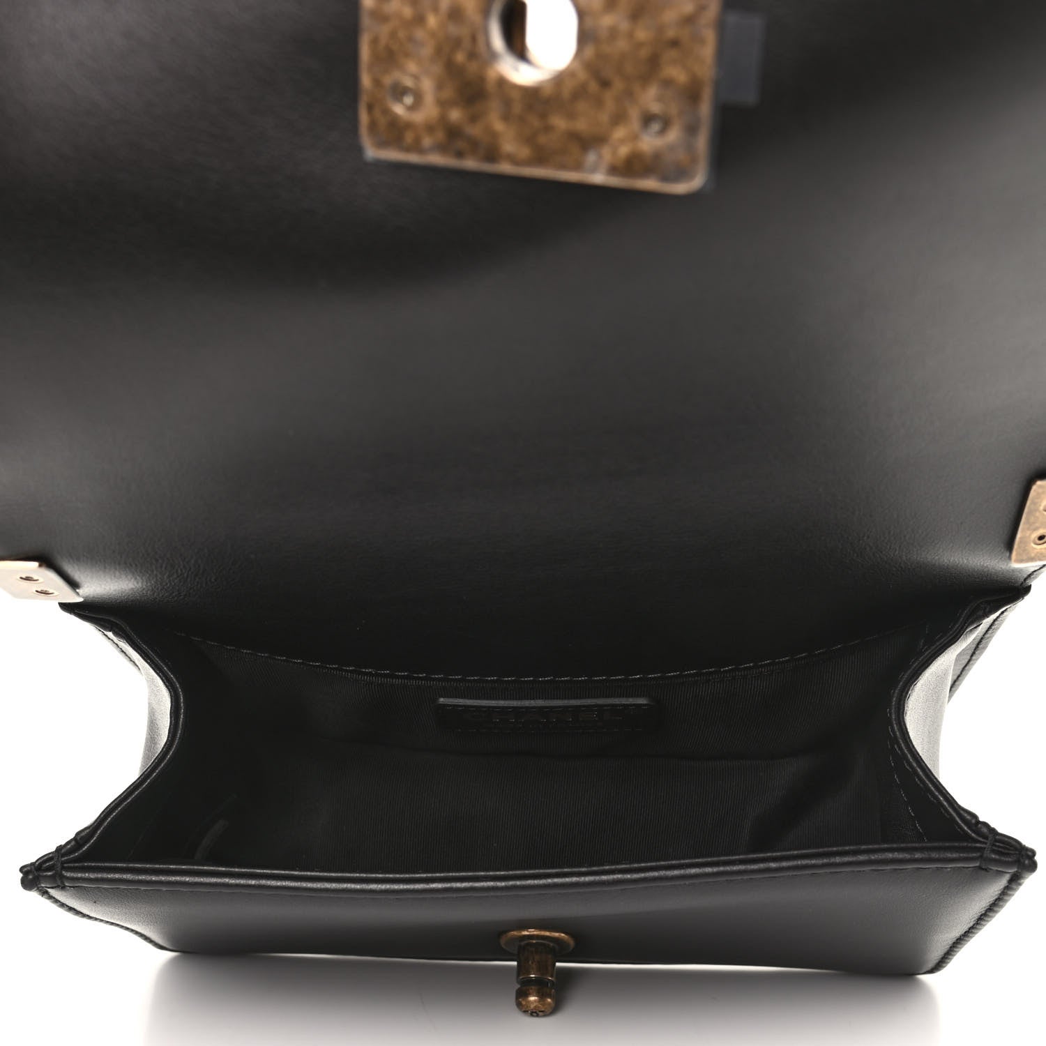 Chanel Calfskin Quilted Gripoix Small Boy Flap Black 5 of 9