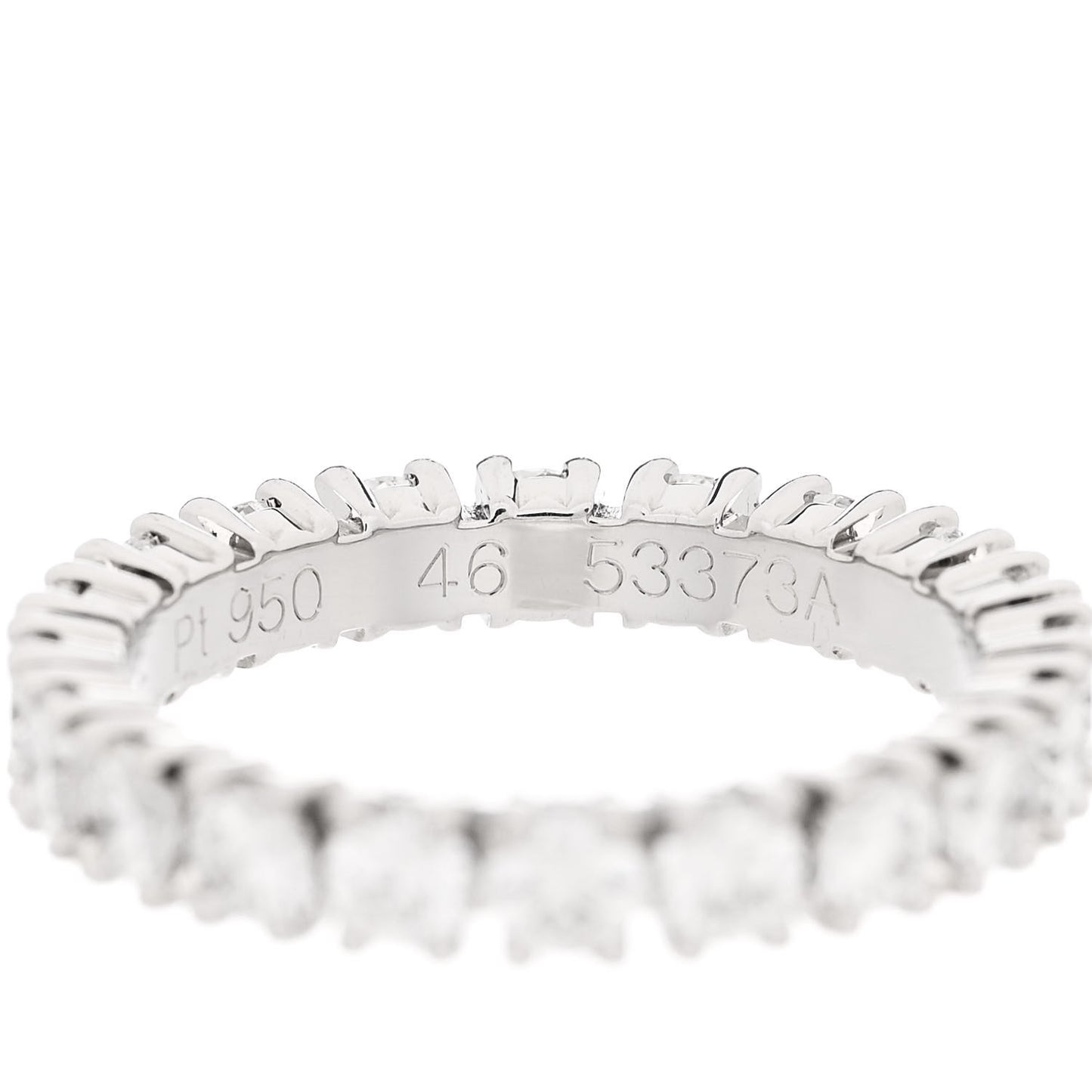 Platinum Diamond 1.39ct Destinee Wedding Band Ring 46 3.75