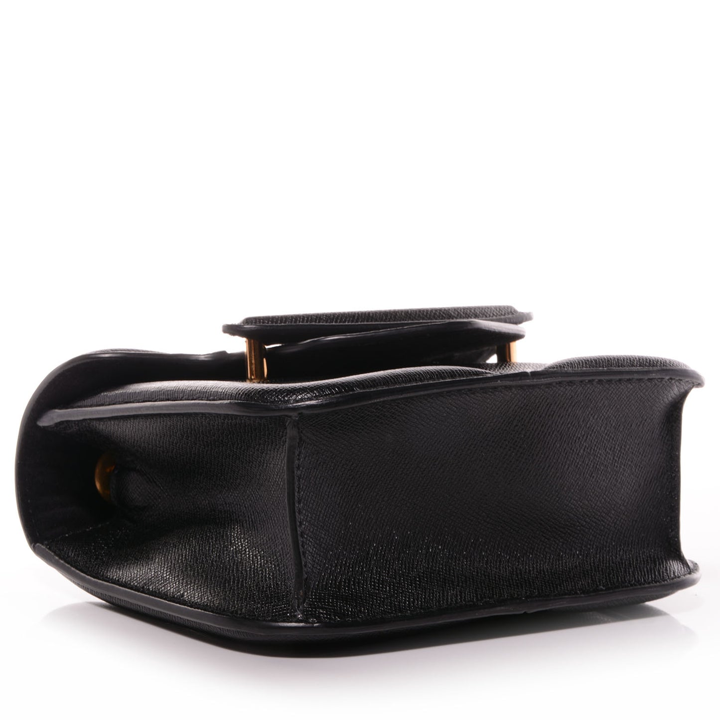 Grain Calfskin Mini Heroine Satchel Black