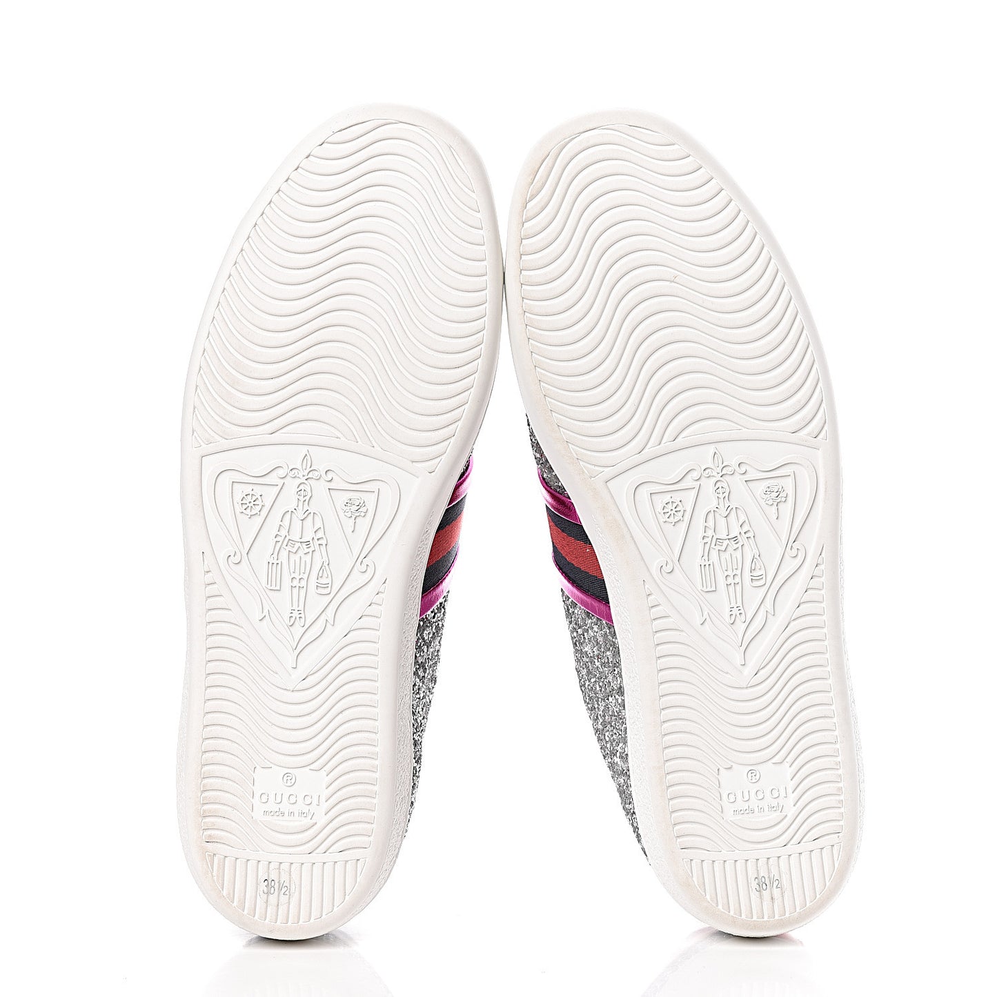 Glitter Web Womens Ace Sneakers 38.5 Silver