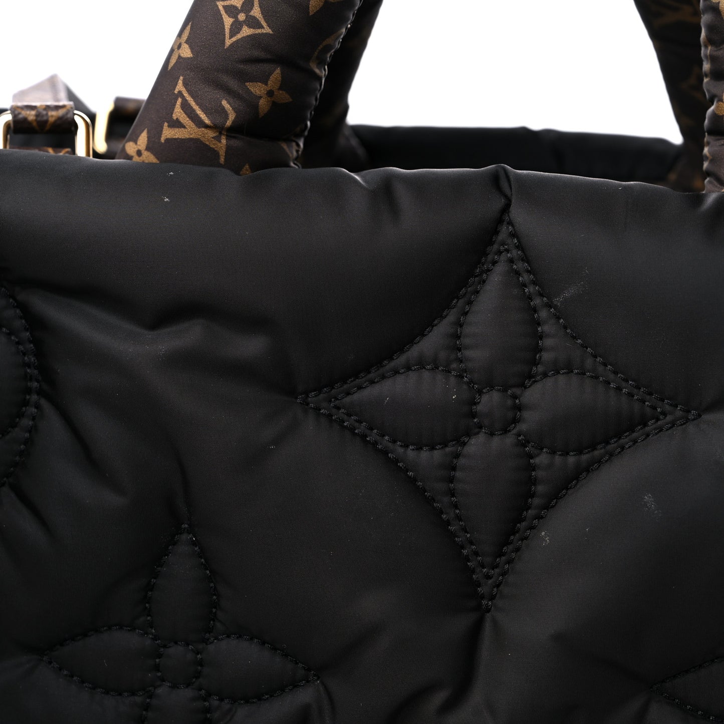 Econyl Monogram Pillow Giant Onthego MM Black