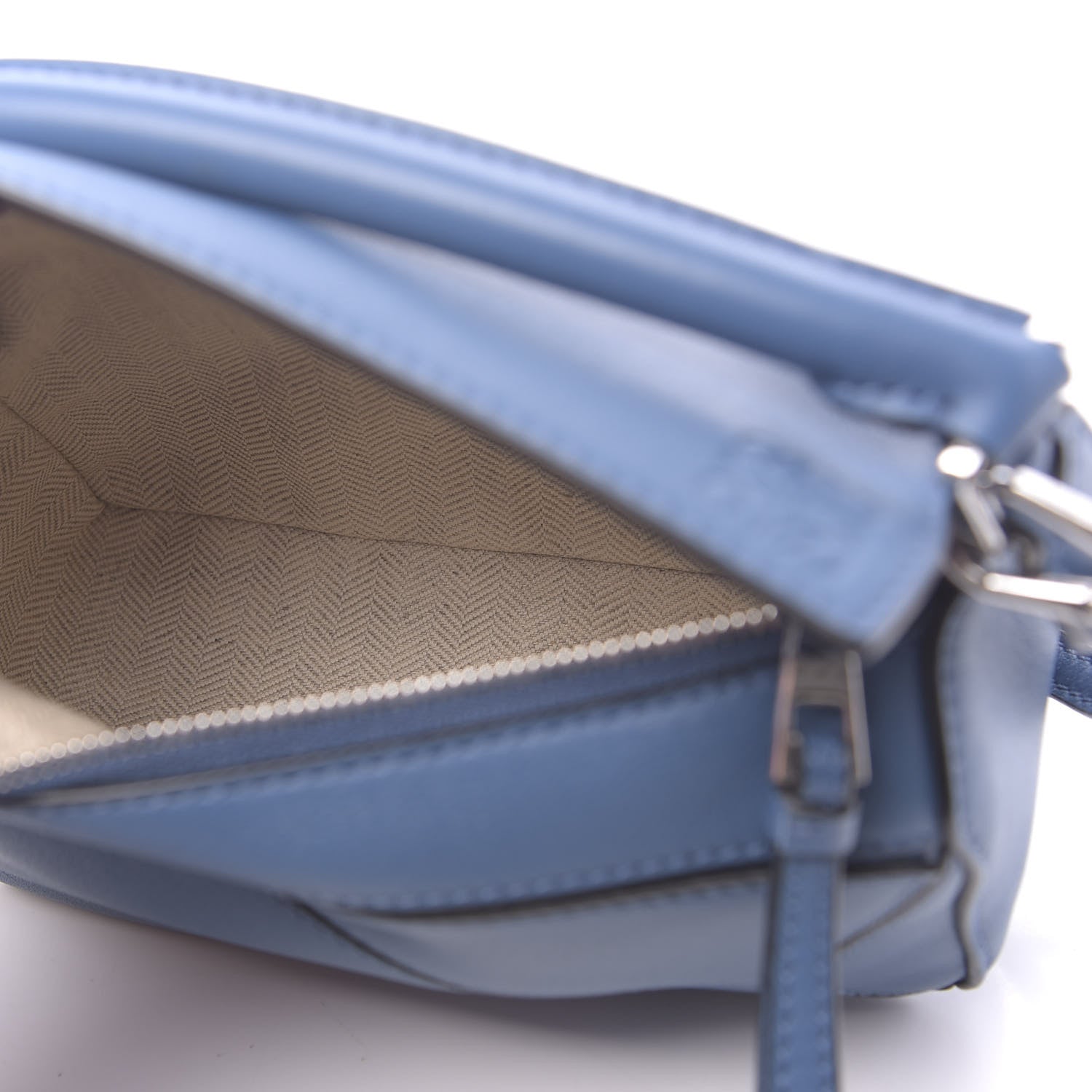 Loewe Calfskin Mini Puzzle Bag Blue 5 of 9