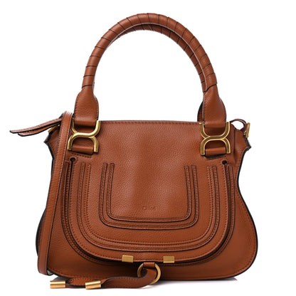 Chloe Calfskin Small Marcie Satchel Tan 1 of 9