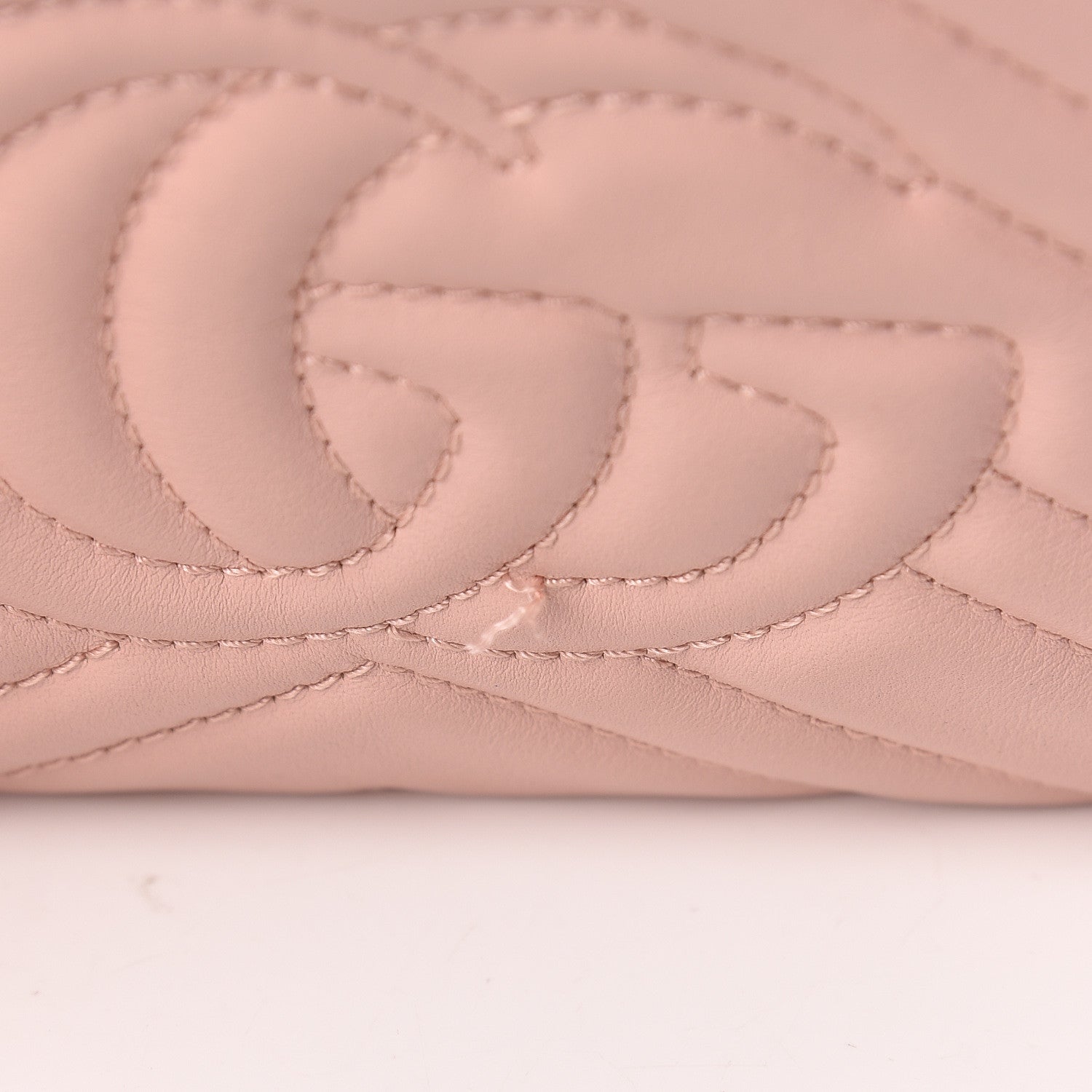 Gucci Calfskin Matelasse Mini GG Marmont Chain Bag Perfect Pink 16 of 19