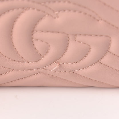 Gucci Calfskin Matelasse Mini GG Marmont Chain Bag Perfect Pink 16 of 19