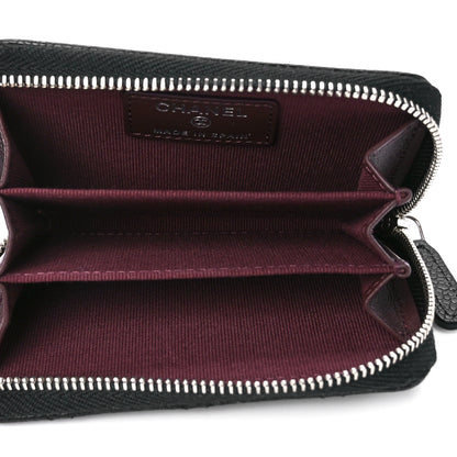 Chanel Caviar Quilted Zip Coin Purse Black 5 of 11