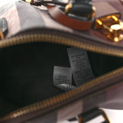 Burberry E-canvas Check Mini Bowling Bag Dark Birch Brown 5 of 10