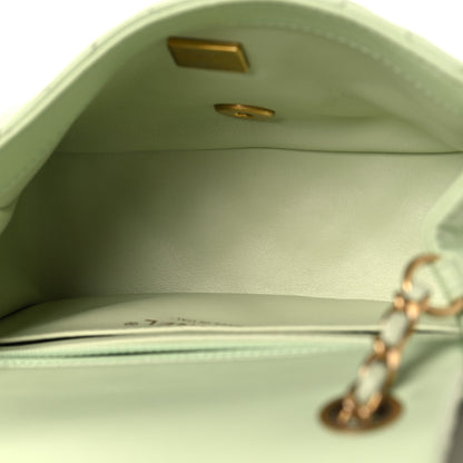 Chanel Lambskin Quilted Mini Pearl Crush Flap Light Green 5 of 10