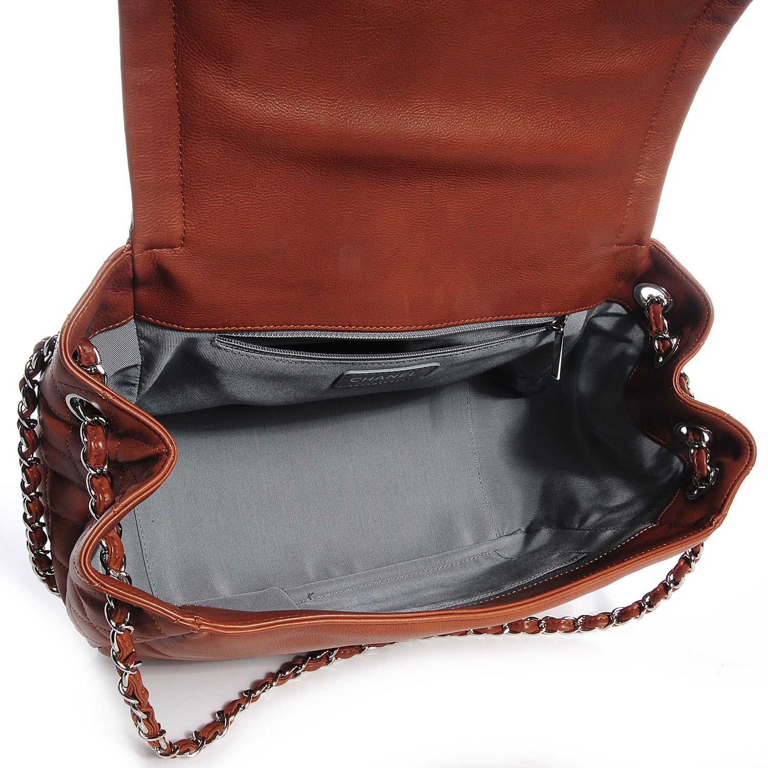 Chanel Calfskin Coco Bengal Accordion Flap Camel 6 of 8