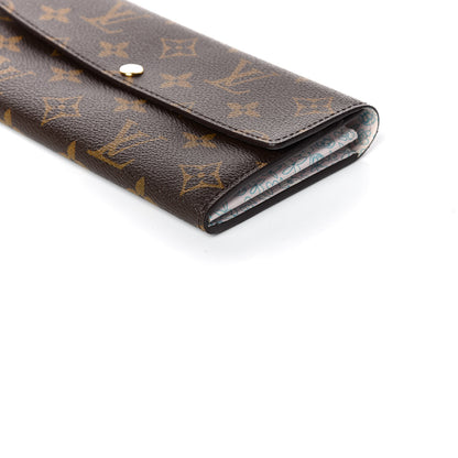 Louis Vuitton Monogram Fleuri Sarah Wallet Rose 6 of 9