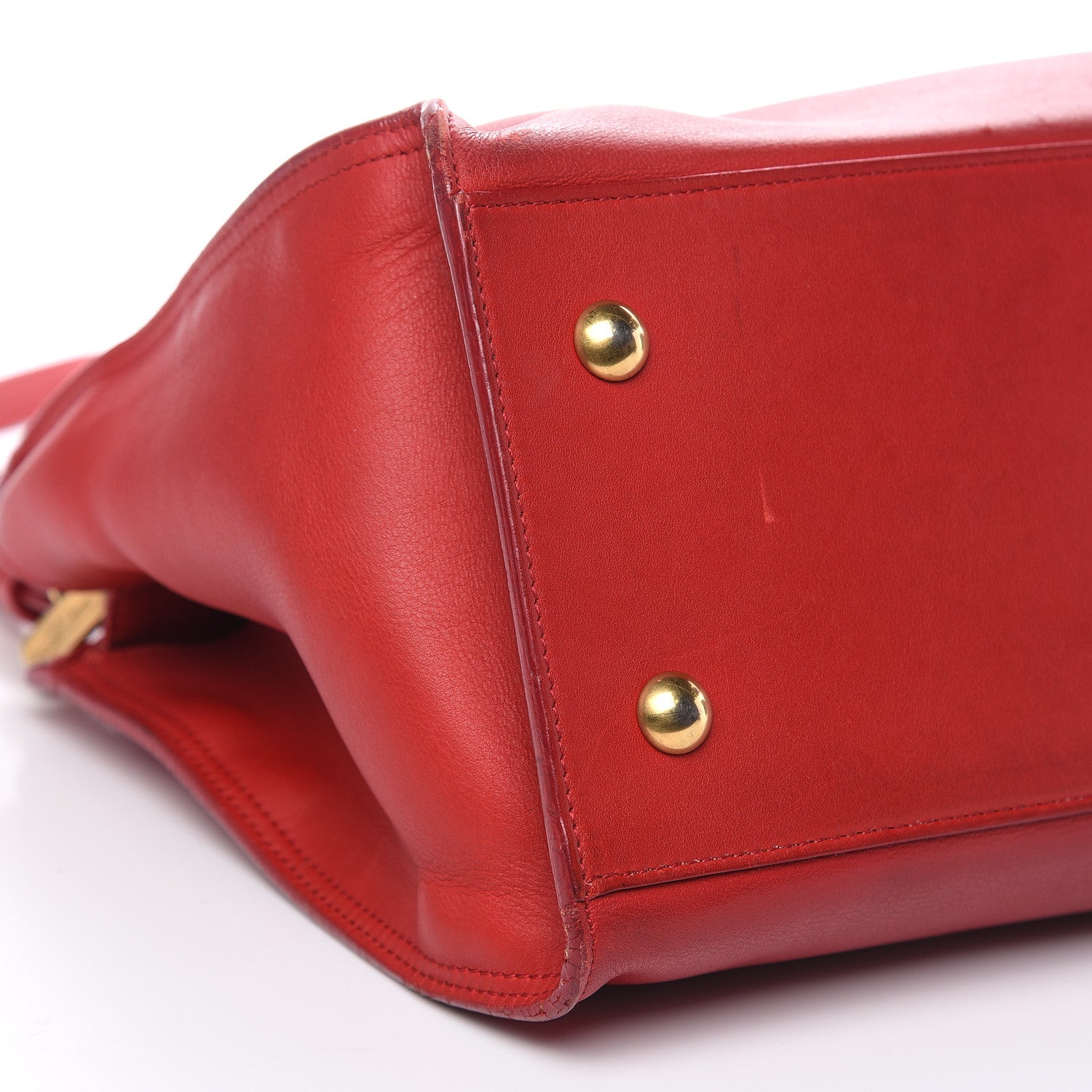 Saint Laurent Calfskin Small Classic Y Cabas Rouge Orient 7 of 21