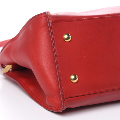 Saint Laurent Calfskin Small Classic Y Cabas Rouge Orient 7 of 21