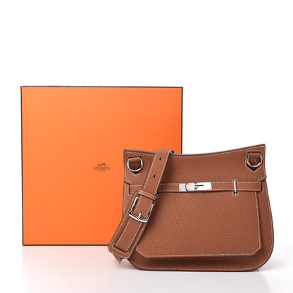 Hermes Taurillon Clemence Jypsiere 28 Gold 11 of 11
