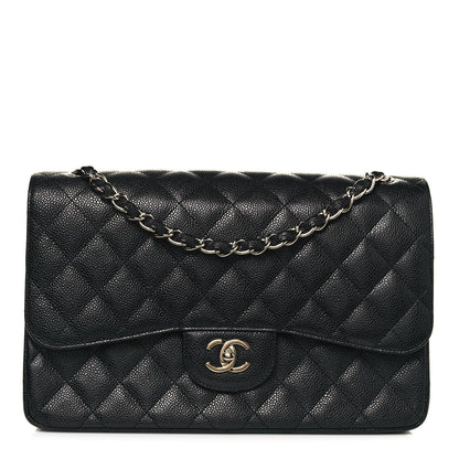 Chanel Caviar Quilted Jumbo Double Flap Black 1 of 17