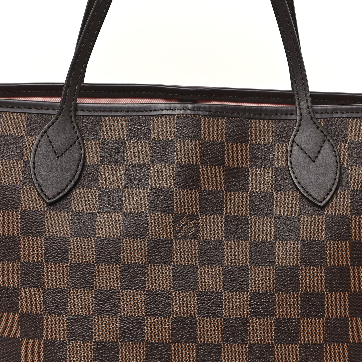 Damier Ebene Neo Neverfull MM Rose Ballerine