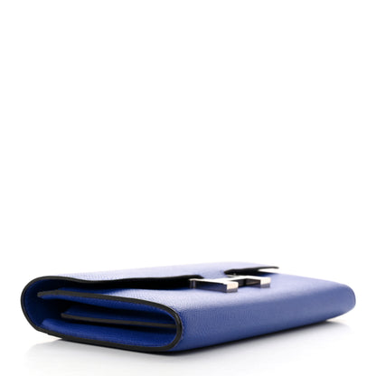 Hermes Epsom Constance Long Wallet Bleu Electrique 4 of 7