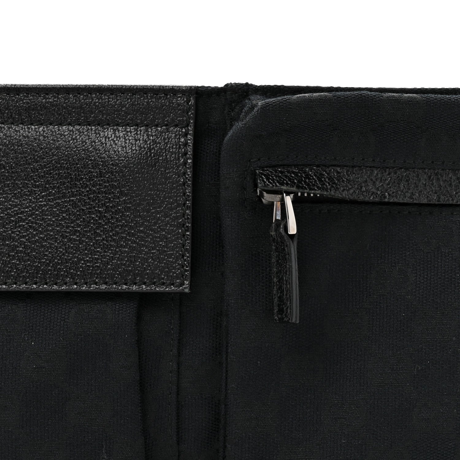 Gucci GG Monogram Double Pocket Belt Bag Black 8 of 13