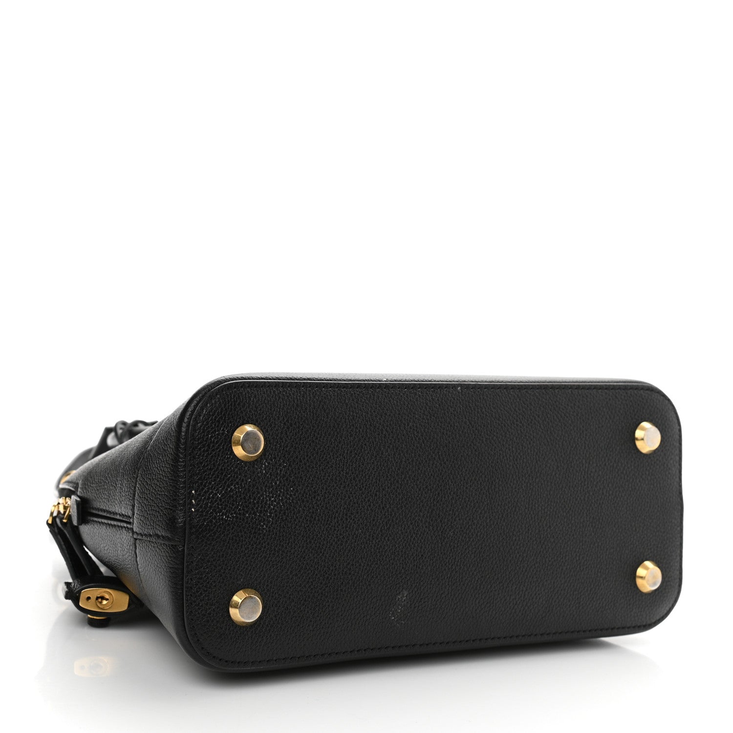 Balenciaga Grained Calfskin Logo S Ville Top Handle Bag Black White 4 of 12