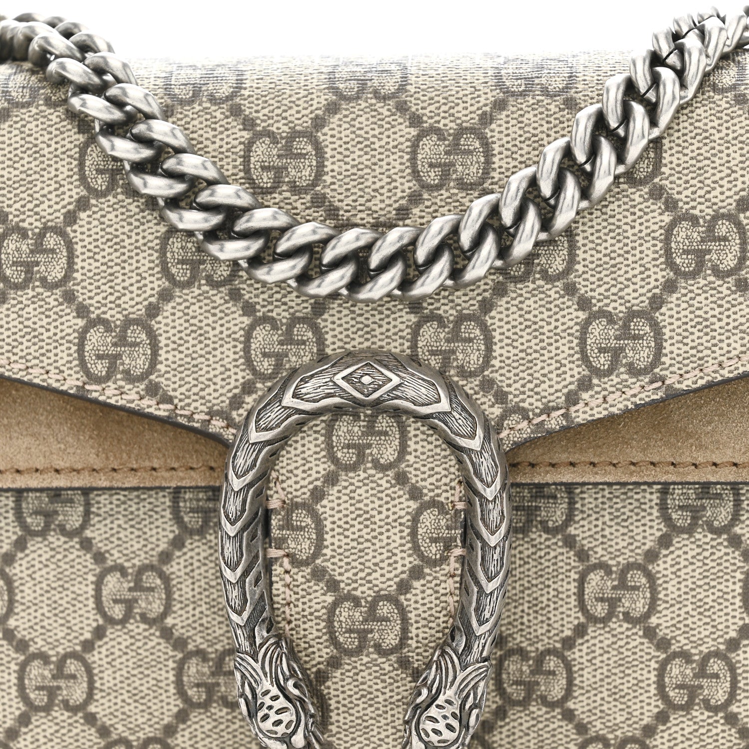 Gucci GG Supreme Monogram Mini Dionysus Shoulder Bag Taupe 8 of 15