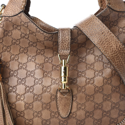 Gucci Guccissima Medium New Jackie Shoulder Bag Natural Brown 10 of 10