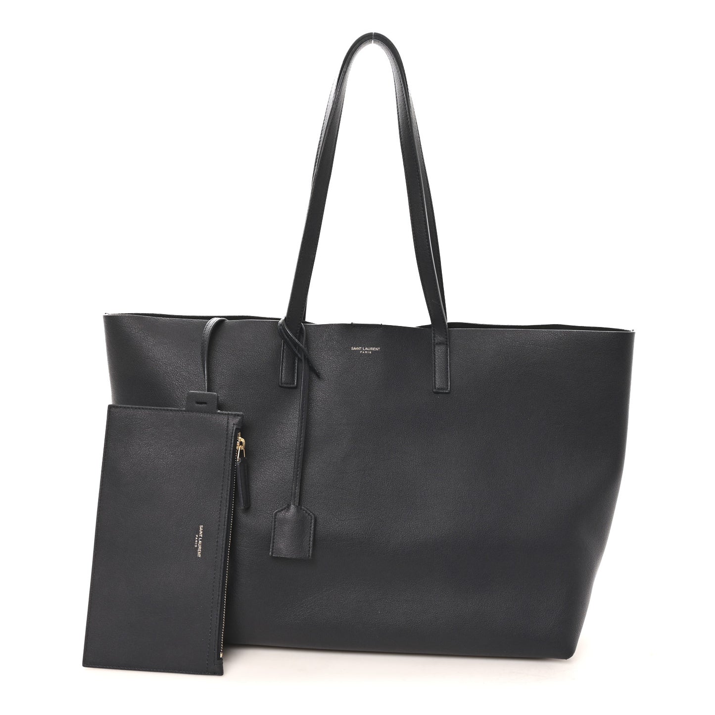 Calfskin Large Shopping Tote Navy