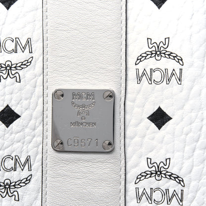 MCM Visetos Medium Liz Reversible Shopper Tote White 13 of 19