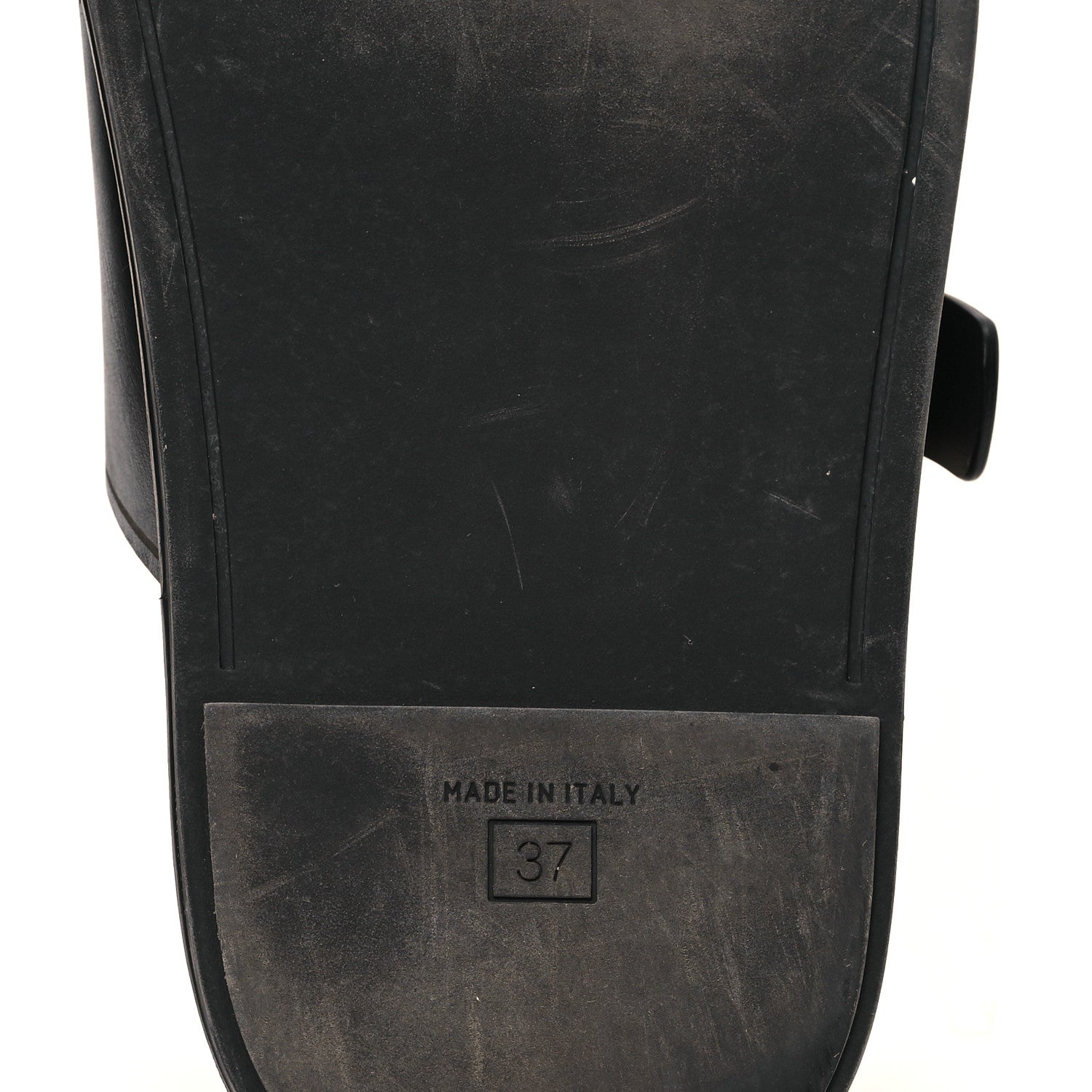 Fendi Vitello Fendi Feel Buckled Slide Sandals 37 Black 7 of 9