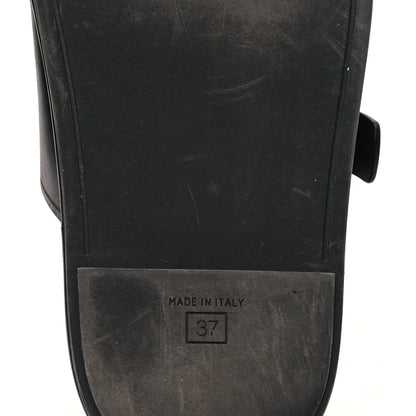Fendi Vitello Fendi Feel Buckled Slide Sandals 37 Black 7 of 9