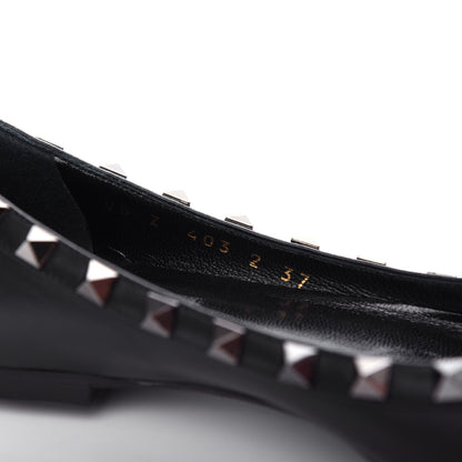 Valentino Garavani Nappa Rockstud Ballerina Flats 37 Black 10 of 10