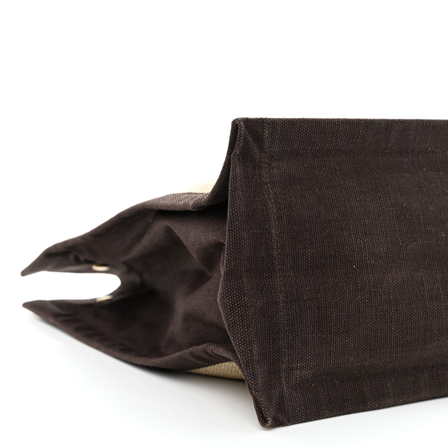 Saint Laurent Linen Calfskin Rive Gauche Tote Natural 10 of 13