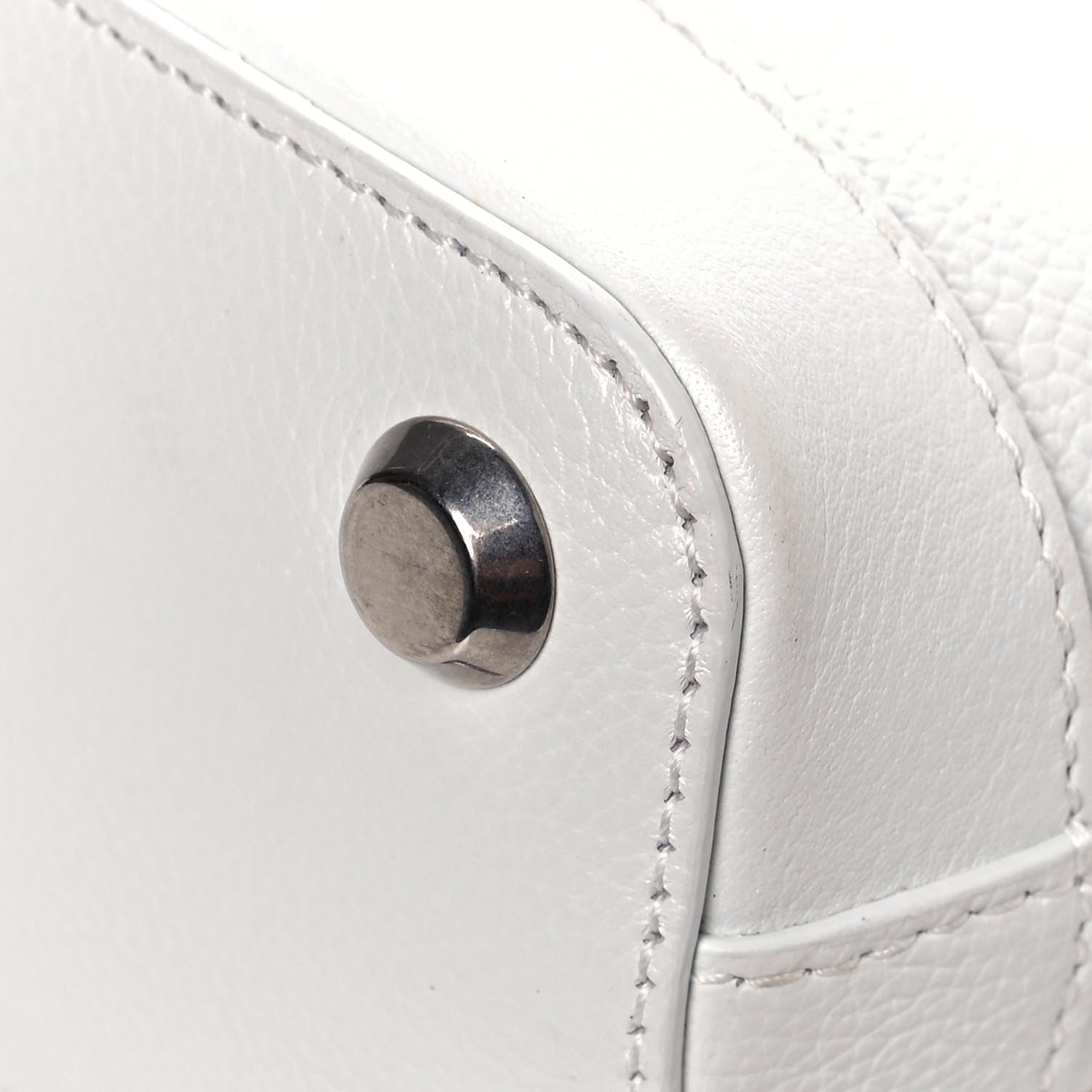 Balenciaga Grained Calfskin Logo XXS Ville Top Handle Bag White Fluo Pink 10 of 11
