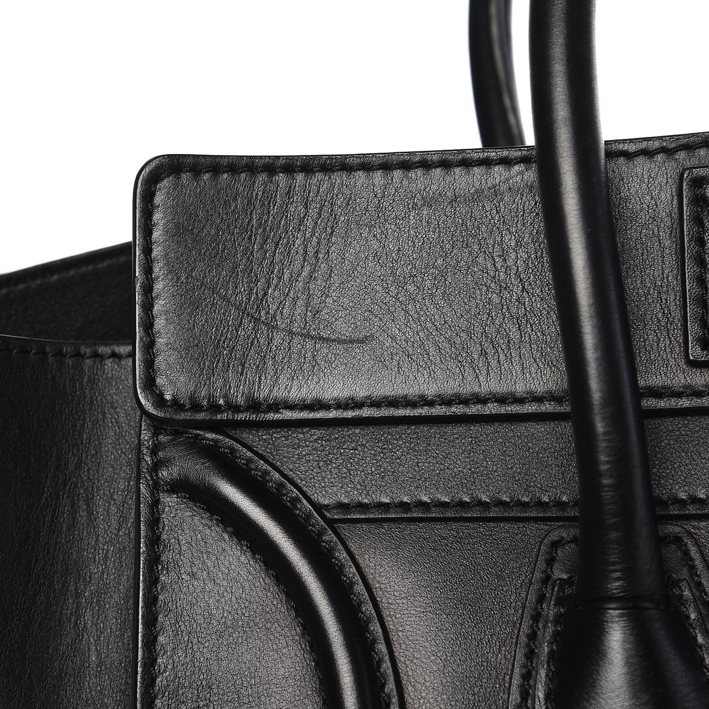 Smooth Calfskin Mini Luggage Black