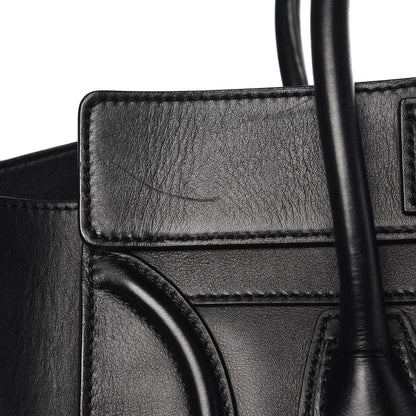 Celine Smooth Calfskin Mini Luggage Black 10 of 16