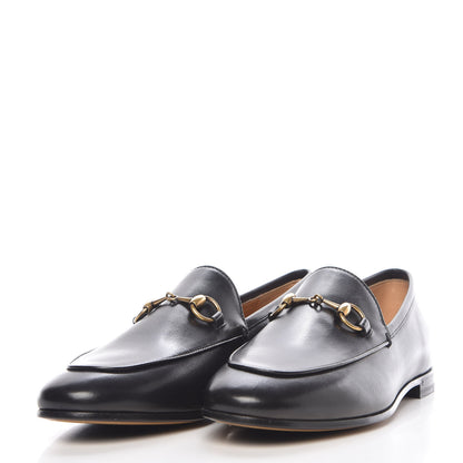 Gucci Calfskin Womens Jordaan Loafers 37 Black 3 of 8