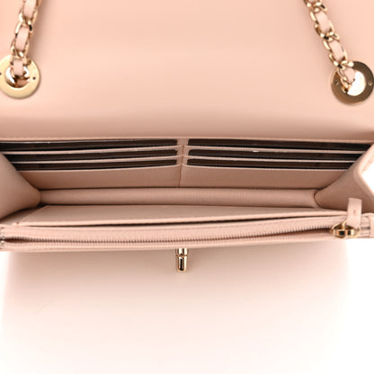 Chanel Lambskin Quilted Trendy CC Wallet On Chain WOC Light Beige 5 of 12